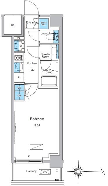ルフォンプログレ糀谷(1K/1階)の間取り写真