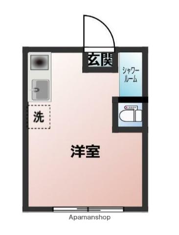 ハイムタケ(1K/1階)の間取り写真