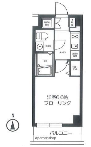 マニパレス羽田(1K/2階)の間取り写真