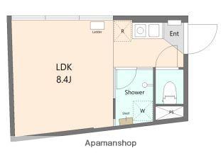 エストラルゴ西小山Ⅱ(1K/3階)の間取り写真