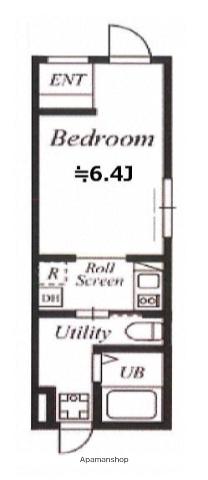 プライムブリス南品川ウエスト(ワンルーム/2階)の間取り写真