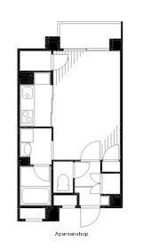 ベルウッド多摩川(1K/3階)の間取り写真