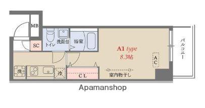 DELCCS梅屋敷 旧グランジット梅屋敷(1K/1階)の間取り写真