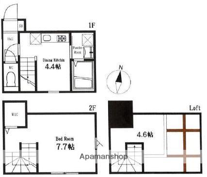 ハーミットクラブハウス大岡山(1DK/1階)の間取り写真