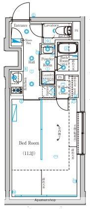 MIND KAMATA(1K/4階)の間取り写真