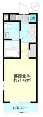 レジェンド南品川(1K/2階)の間取り写真