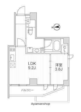 LIGHTHOUSE中馬込(1LDK/3階)の間取り写真