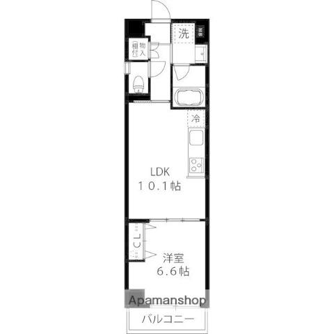 グランデュールⅥ羽田(1LDK/3階)の間取り写真