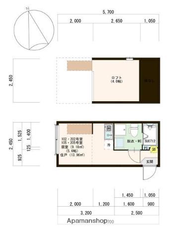 グランバレー大鳥居(ワンルーム/1階)の間取り写真