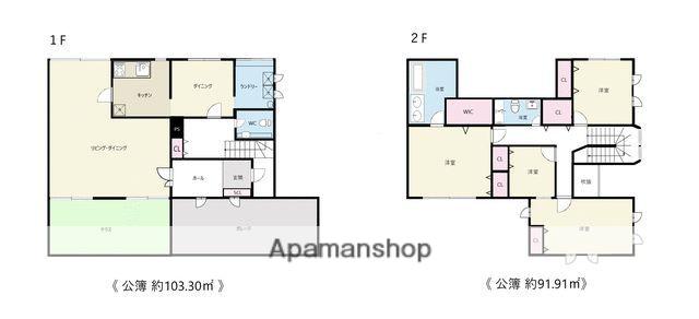東急目黒線 武蔵小山駅 徒歩12分 2階建 築38年(4LDK)の間取り写真