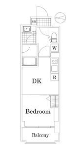 ザ・レジデンス・オブ・トーキョー OM06(1DK/3階)の間取り写真