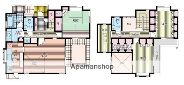東急池上線 御嶽山駅 徒歩4分 2階建 築30年(3SLDK)の間取り写真