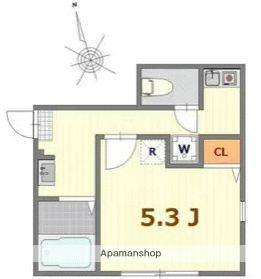 ラ・メゾンコンフォール大森北ラ・メゾンコンフォールオオモリ(1K/1階)の間取り写真