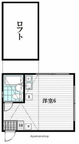 100アペックス二葉(ワンルーム/2階)の間取り写真