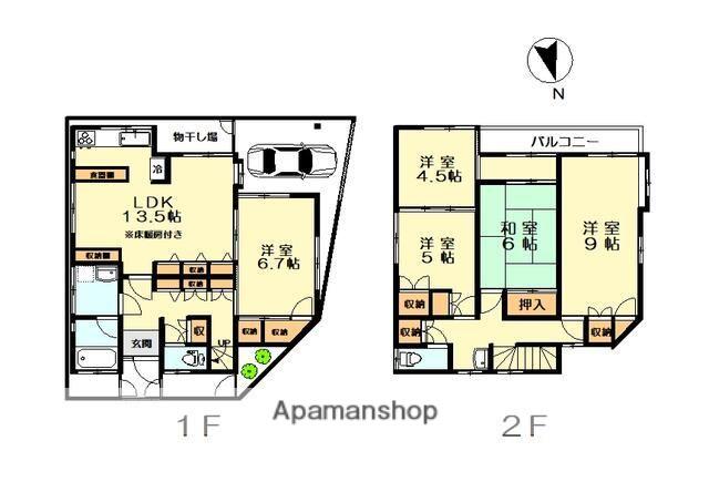 京浜東北・根岸線 大森駅(東京) 徒歩5分 2階建 築49年(5LDK)の間取り写真
