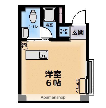 レジデンス35(ワンルーム/2階)の間取り写真