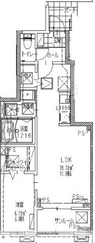 CASAN(1LDK/1階)の間取り写真