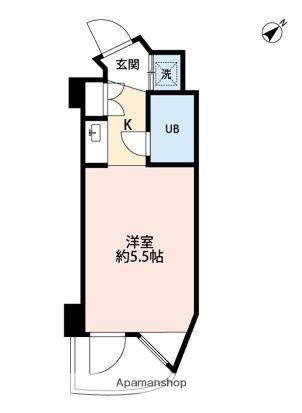 イーストビル(ワンルーム/3階)の間取り写真