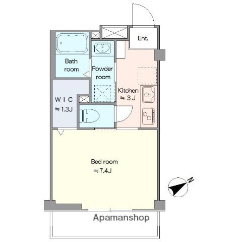 LITERA GROVE(1K/1階)の間取り写真