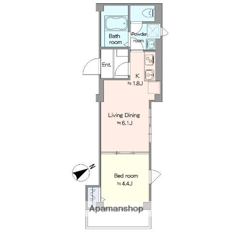 LITERA GROVE(1LDK/3階)の間取り写真