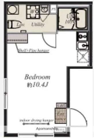 プラチナフォルム西大井(ワンルーム/3階)の間取り写真