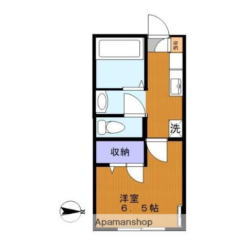 フルハウスK(1K/1階)の間取り写真