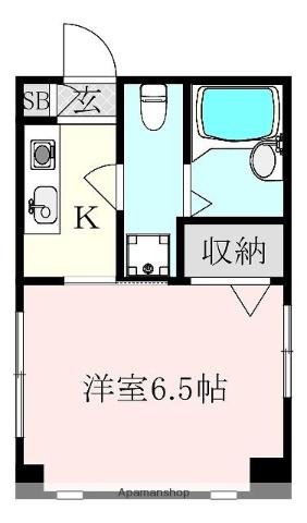 住むネット不動前(ワンルーム/3階)の間取り写真