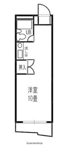 コーポ松宮(ワンルーム/3階)の間取り写真