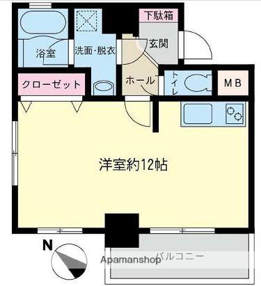 レジェンド日暮里Ⅱ(ワンルーム/11階)の間取り写真