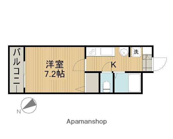 メゾンドシオン駒込(1K/1階)の間取り写真