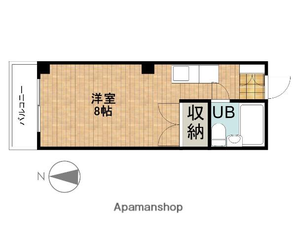 ハイムオーキス(1K/2階)の間取り写真