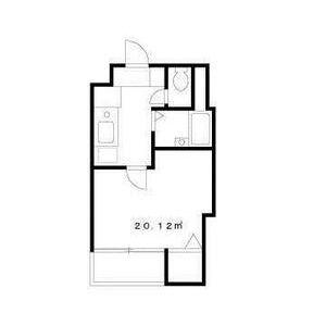 メゾンリンクス2(1K/1階)の間取り写真