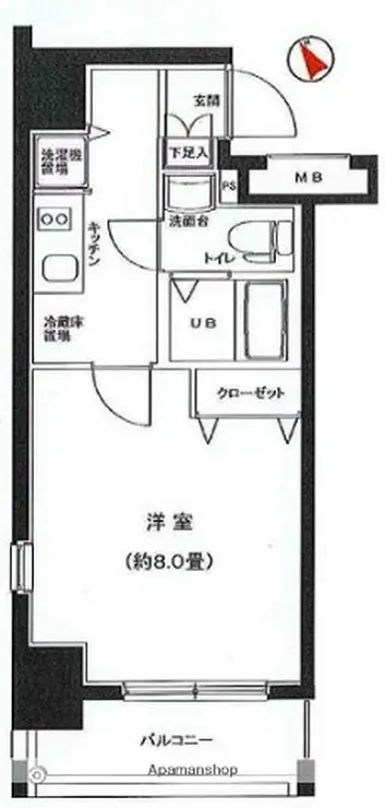 グランフォース荒川公園 11階階 間取り