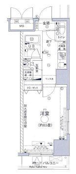 グランフォース上野入谷 9階階 間取り
