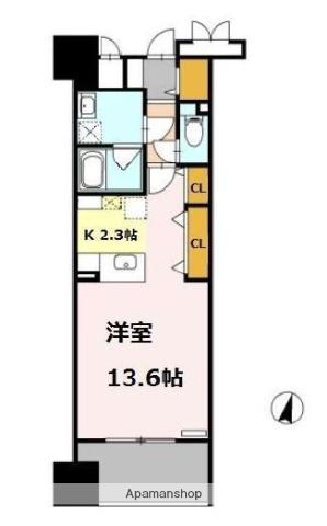 ロイヤルパークスシーサー南千住 6階階 間取り