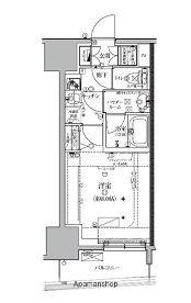 クレイシア板橋モデルノ(1K/9階)の間取り写真