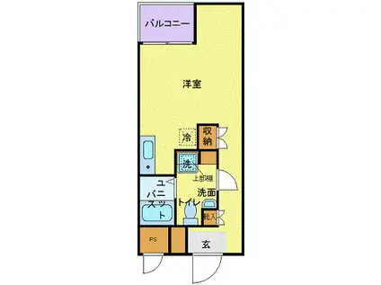 菱和パレス滝野川CDI(1K/4階)の間取り写真