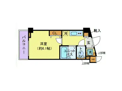 フェニックス池袋弐番館(1K/1階)の間取り写真