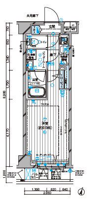 メインステージ板橋志村II 2階階 間取り