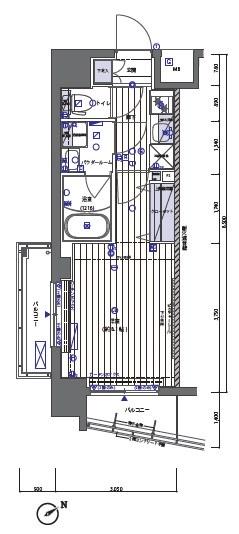 メインステージ板橋本町(1K/5階)の間取り写真