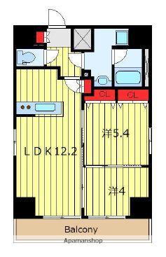 山手線 鶯谷駅 徒歩7分 9階建 築7年(2LDK/6階)の間取り写真