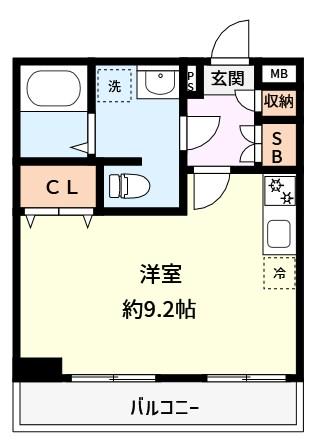 セントパレス西片(ワンルーム/3階)の間取り写真