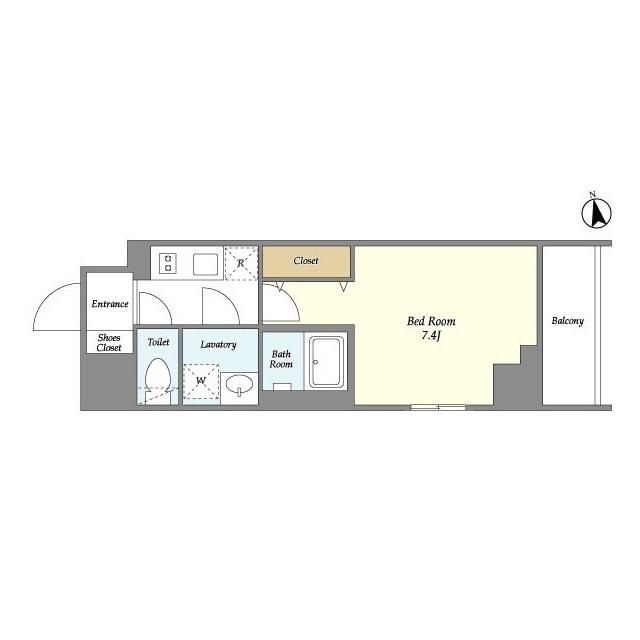 BLAU南池袋(1K/11階)の間取り写真