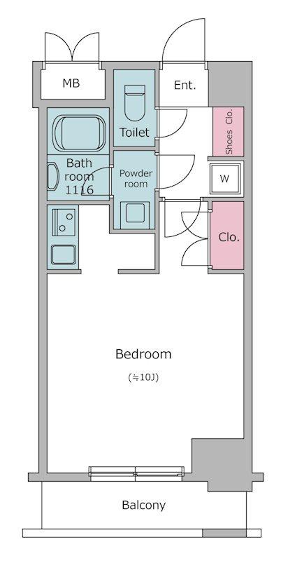 レジディア九段下(ワンルーム/5階)の間取り写真