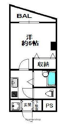 スカイコート後楽園壱番館 9階階 間取り