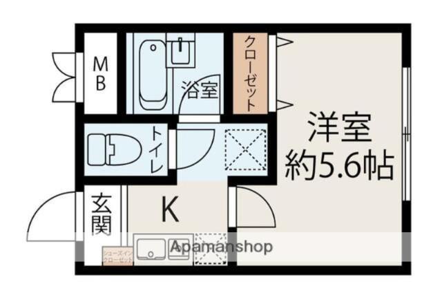 REV REFAYS CUORE(1K/2階)の間取り写真