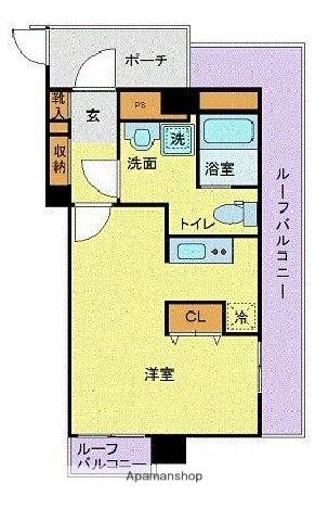 スカイコート神田壱番館 8階階 間取り