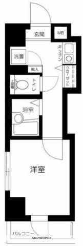 プレール東池袋(1K/6階)の間取り写真
