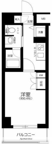 AXAS板橋本町(1K/4階)の間取り写真