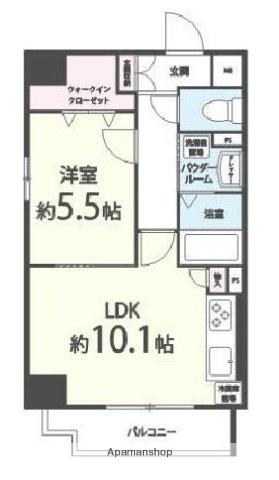 メゾンドソレイユ・シノハラ 8階階 間取り